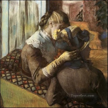 Edgar Degas Painting - En la sombrerera de Edgar Degas